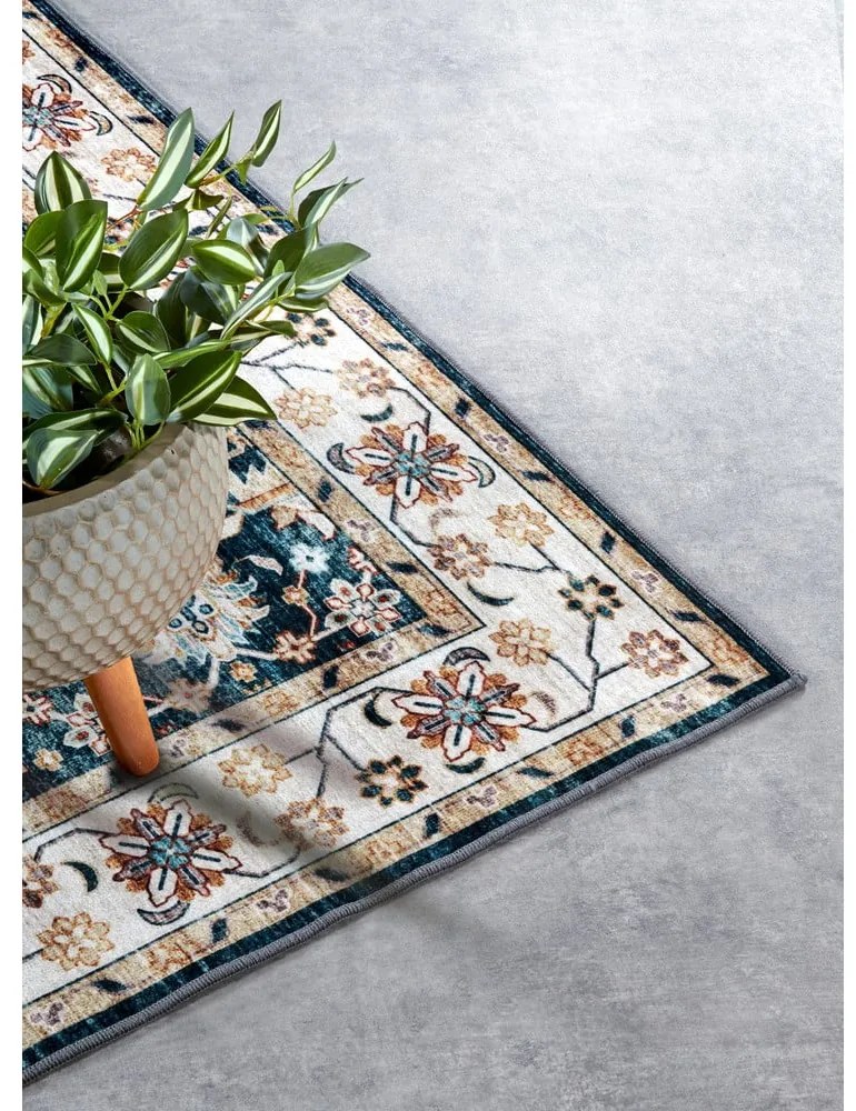 Covor albastru 120x160 cm Saveh Blue Cream – Elle Decoration