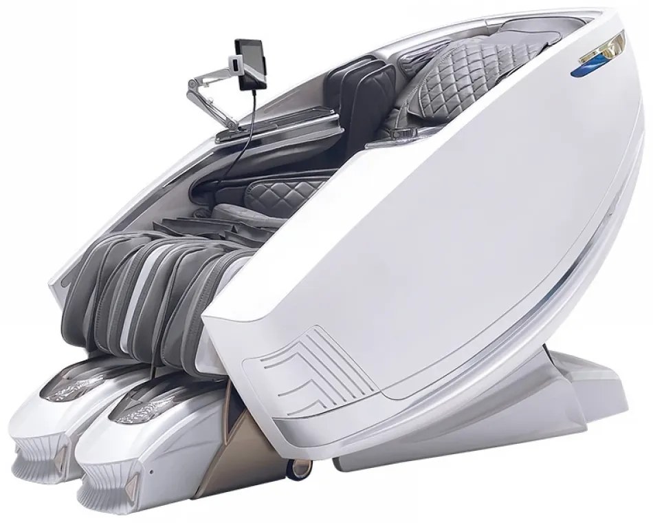 VIGOSPACEWALK Fotoliu de masaj 4D – relaxare inteligentă, din cap până-n picioare, scanare corporală, Zero Gravity, încălzire lombară, difuzoare Bluetooth, încărcare wireless