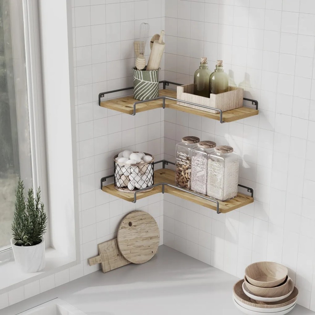 Etajere colt TAYLOR ARTISAN, set 2 bucati