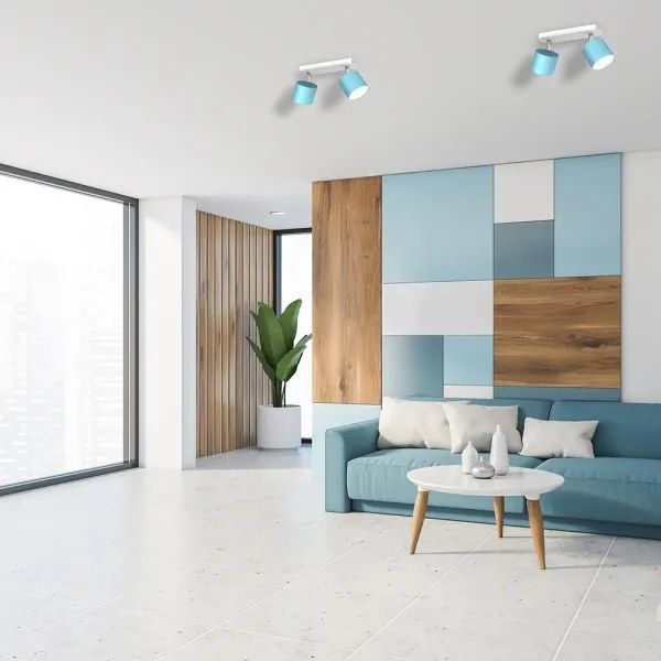 Spot DIXIE 2xGX53/11W/230V albastru