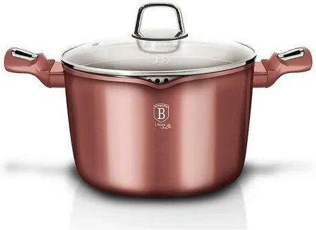 Oală Berlinger Haus I-Rose Edition, cu capac de strecurare, 24 cm