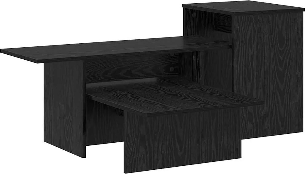 vidaXL Masă de consolă Stejar Negru 91,5 x 35 x 38,5 cm Lemn compozit