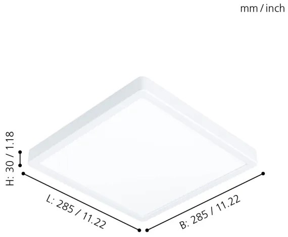 Eglo 99248 - Plafonieră LED FUEVA 5 LED/20W/230V