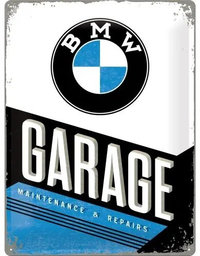 Placă metalică BMW - Garage