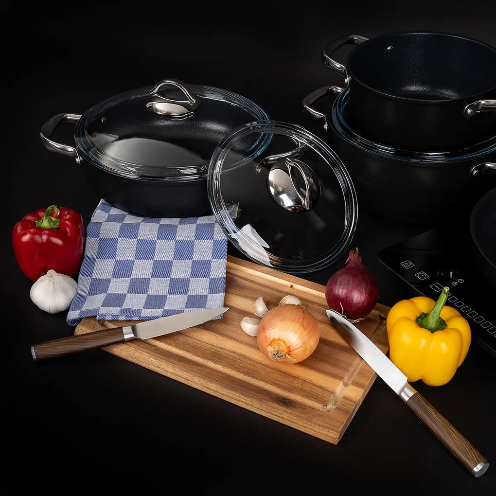 Set de oale de gătit antiaderente 4Home Titaniumdin 7 piese