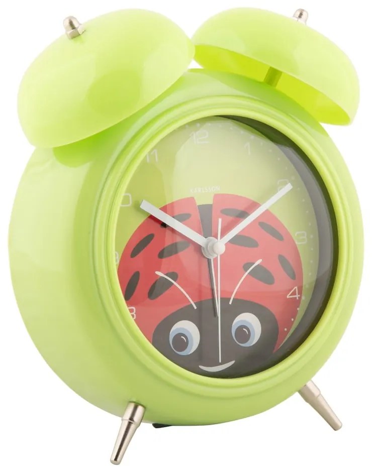 Ceas deșteptător pentru copii ø 15 cm Peekaboo Ladybug – Karlsson