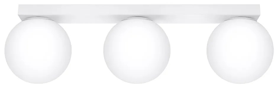 Plafonieră albă cu abajur din sticlă ø 12 cm Umerta – Sollux