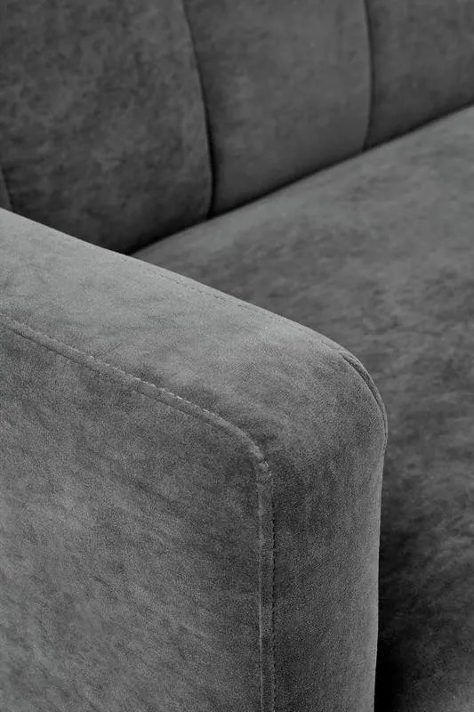 Canapea extensibila Armando velvet gri – H78 cm