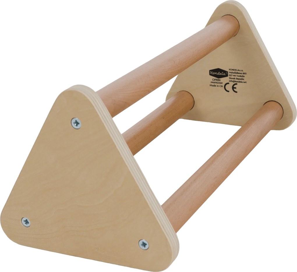 Montessori Triunghiul Pikler 3în1, natural/mix de culori, OPRIN
