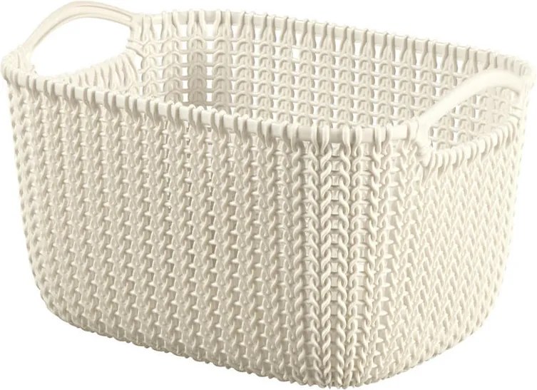 Cos impletit KNIT XS Curver, culoare crem 8 l
