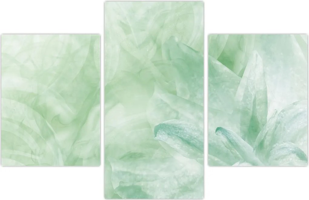 Tablou - Floare verde (90x60 cm)