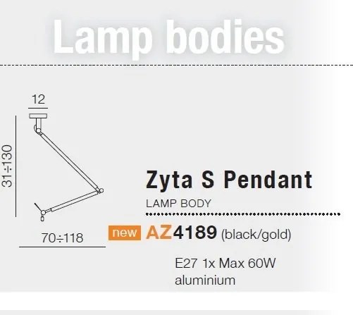 Accesoriu, Baza pentru lustra Zyta S Pendant