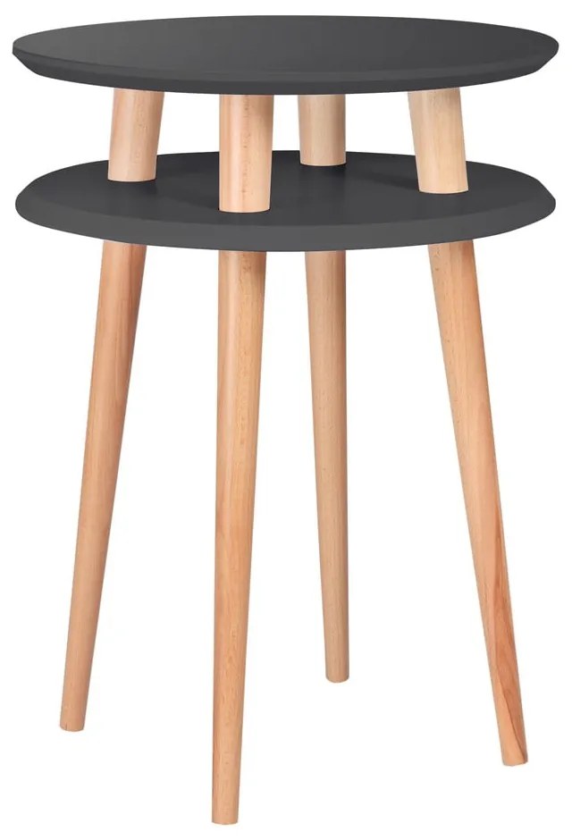 Măsuță de cafea Ragaba UFO Ø 45 cm, gri grafit