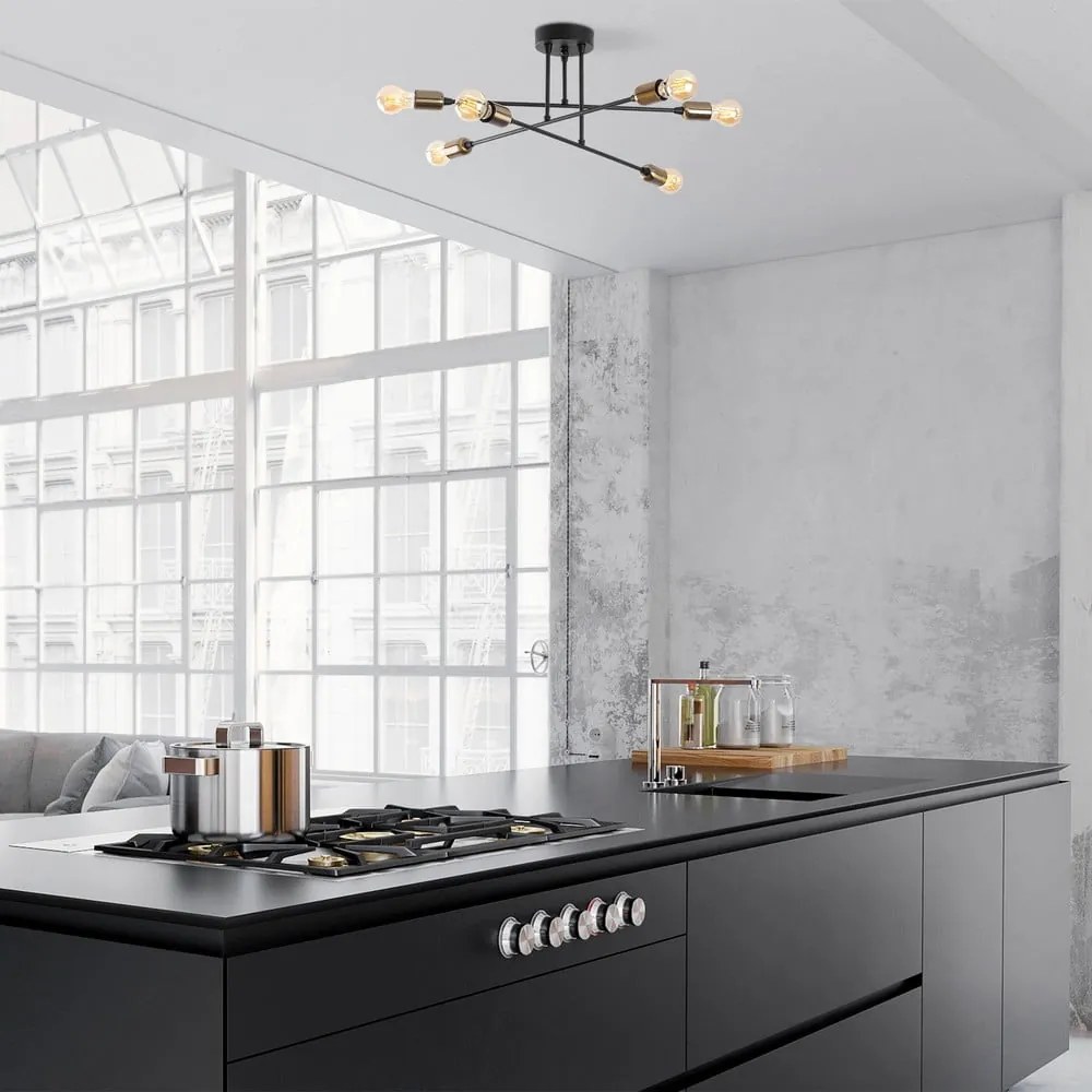 Plafonieră neagră Fleur – Opviq lights