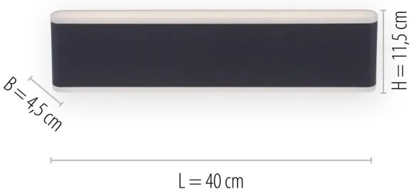 Aplică LED de exterior dimabilă ELSA 2xLED/9W/230V IP65 Paul Neuhaus 9484-13