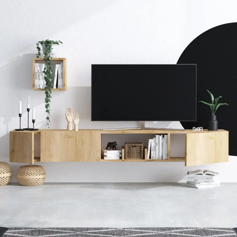 Ansamblu Comoda TV Avior Sapphire Oak