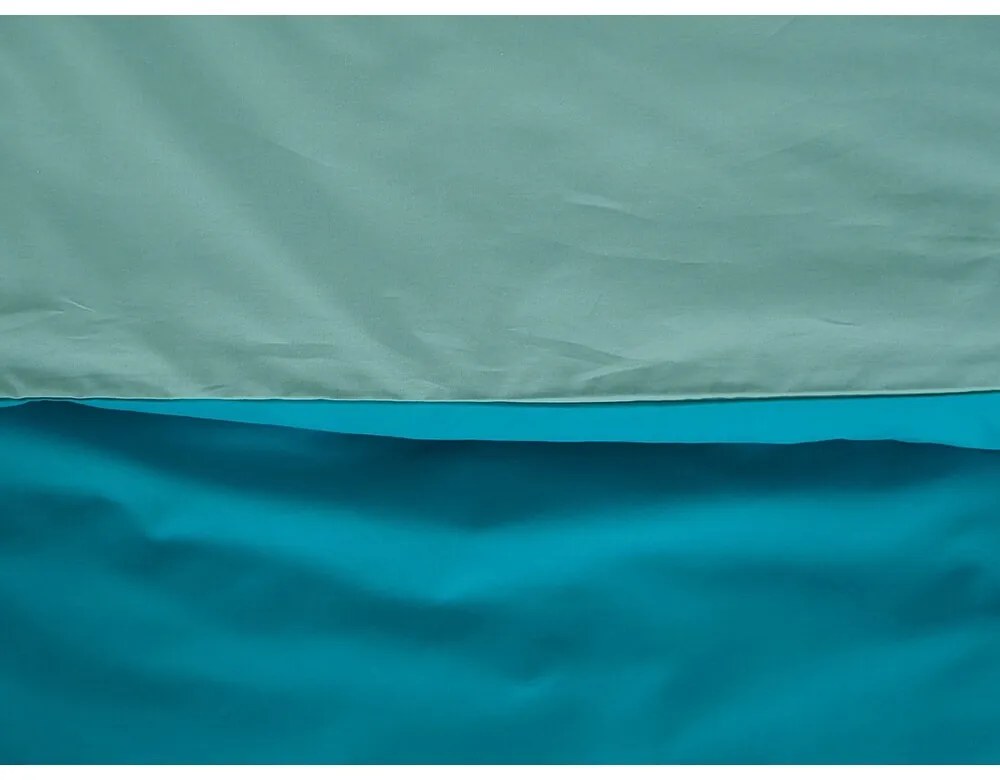 B.E.S. Petrovice Lenjerie de pat din bumbac Double face turcoaz/oliv