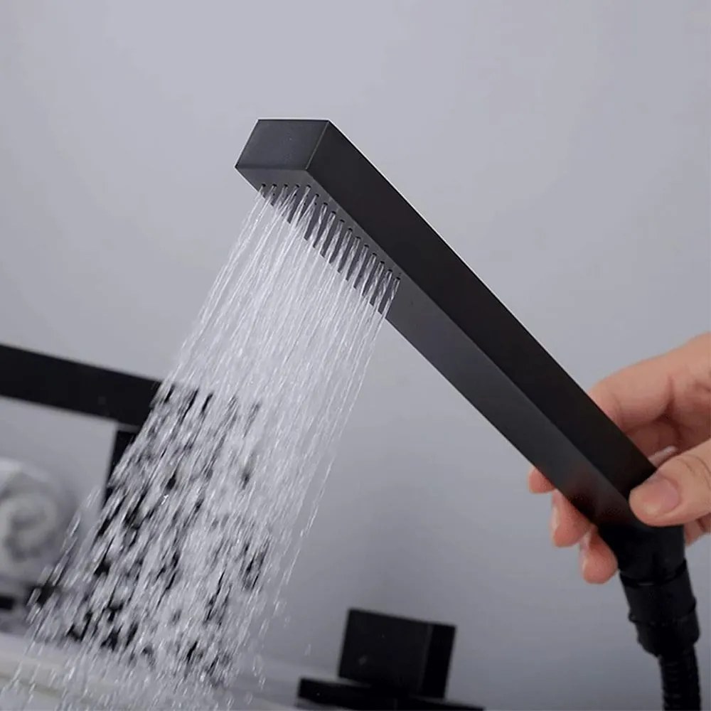 Baterie pentru cada Rea Glen Negru Black trei piese