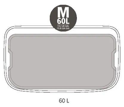 Cos de gunoi cu pedala Brabantia Bo Pedal 1003186, 60 L, Inchidere lina, Baza antiderapanta, Rezistent la amprente, Inox/Mat