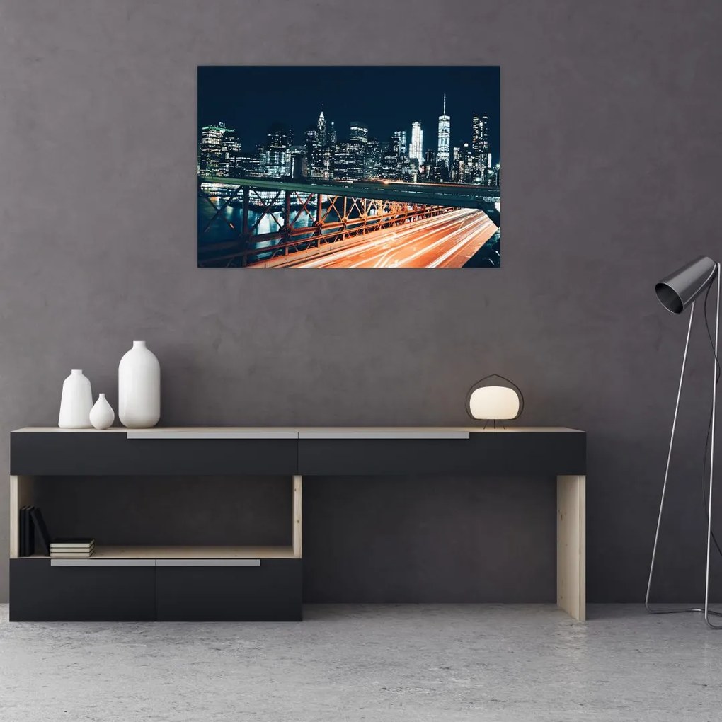 Tablou - Oraș de noapte (90x60 cm)