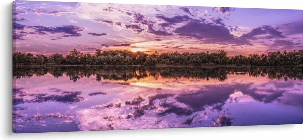 Tablou cu cerul violet (120x50 cm)