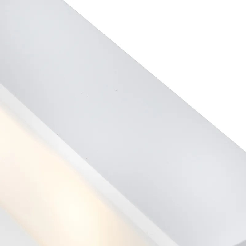 Lampa de perete dreptunghiulară de design albă 25 cm - Houx