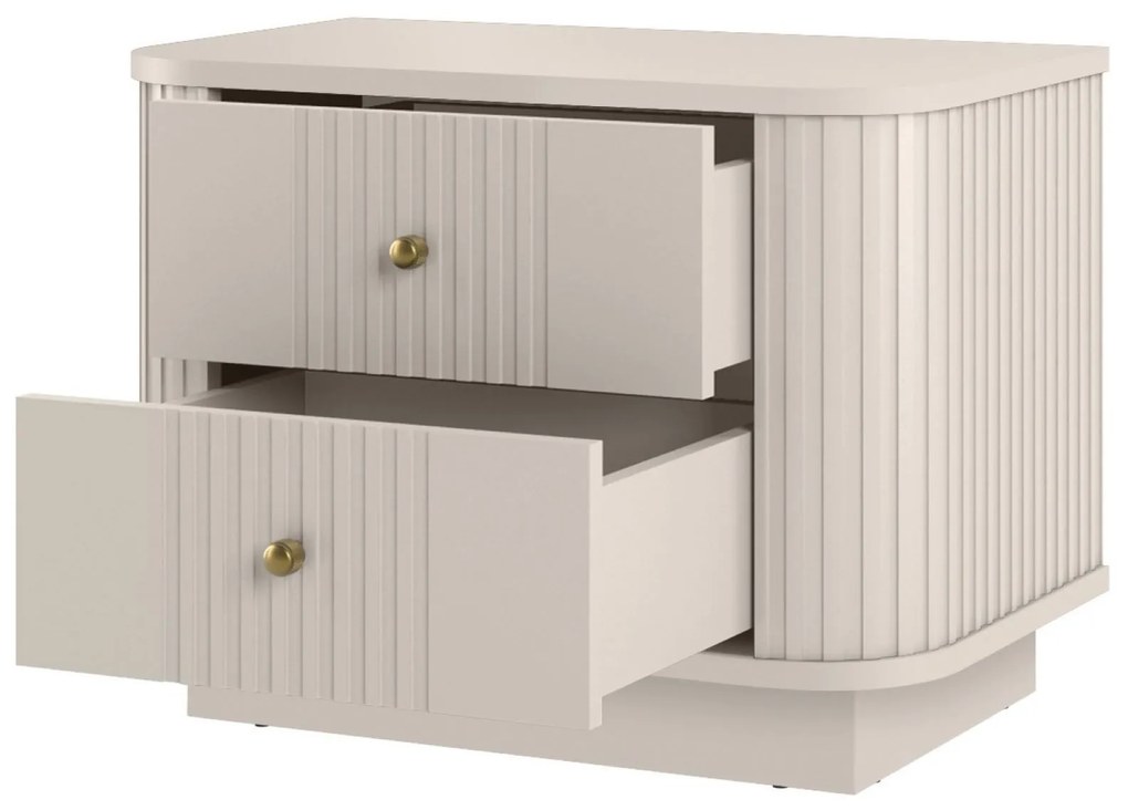 Set noptiere Vesper 56 cm - cașmir / mânere aurii
