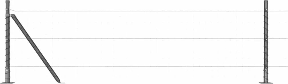 vidaXL Stâlp de gard. 13 pcs Gri Oțel