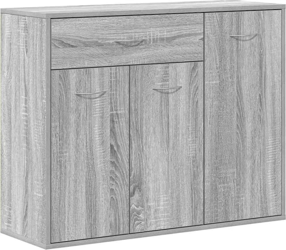 vidaXL Servantă, sonoma gri, 88x30x70 cm, lemn compozit