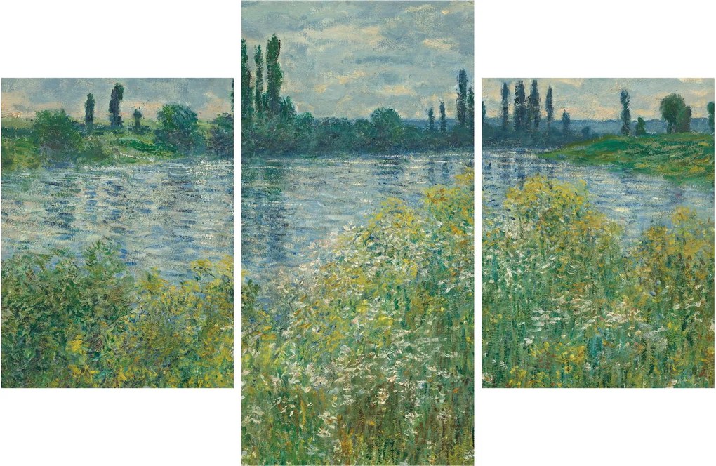 Tablou - Claude Monet, Banks of the Seine, reproducere (90x60 cm)