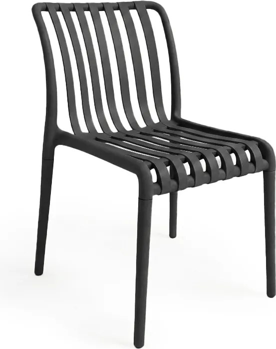 Set de gradina TREGO ISLAND - 2 scaune si masa rotunda ø 60 cm, antracit