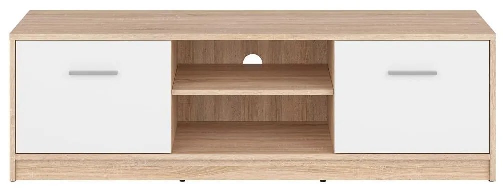 Masă TV Nepo Plus 28 (stejar sonoma + alb) . 1098390