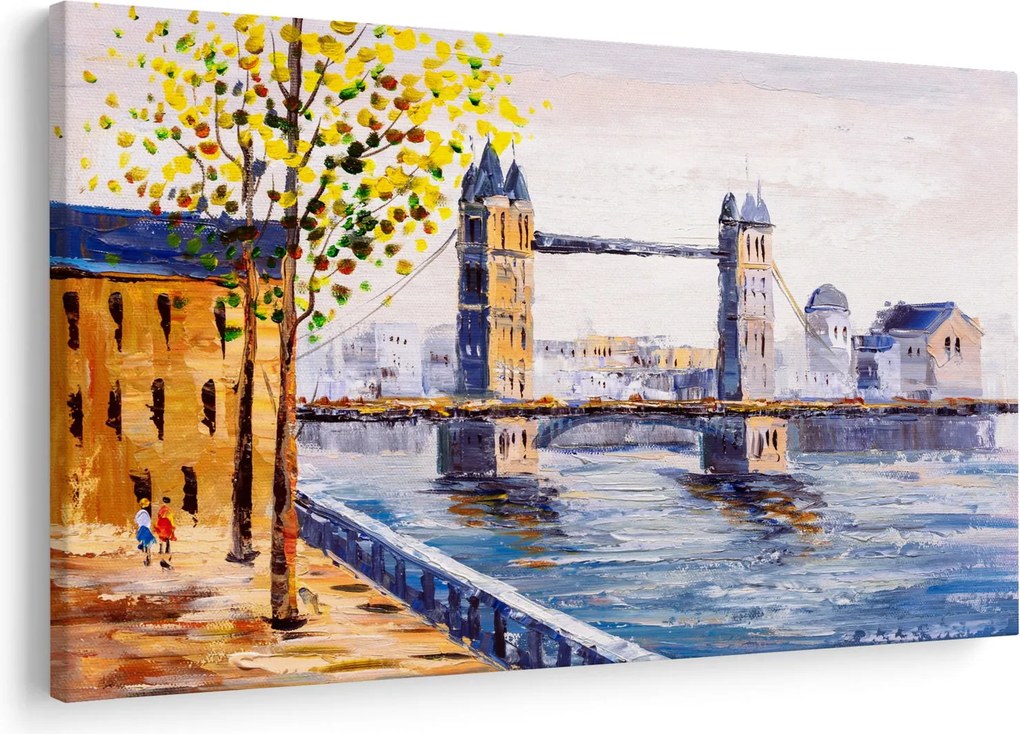 Tablou - Pictură oraș (90x60 cm)