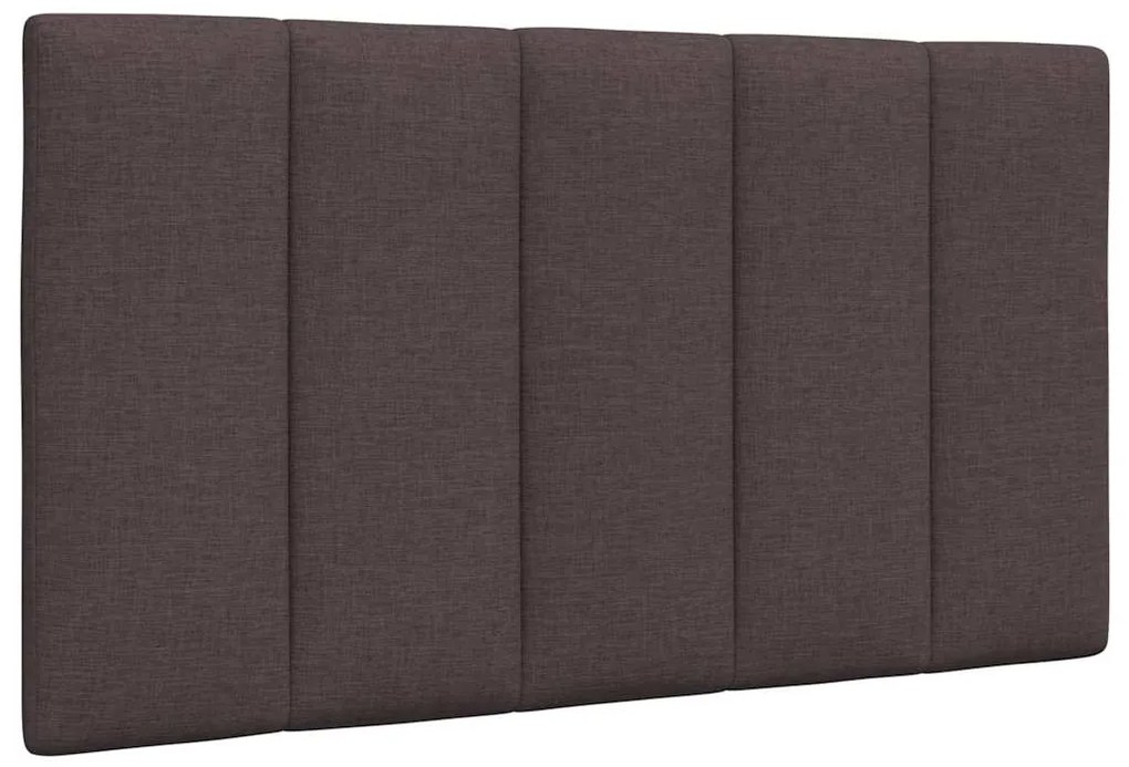 vidaXL Pernă pentru tăblie de pat maro închis, 80 cm, material textil