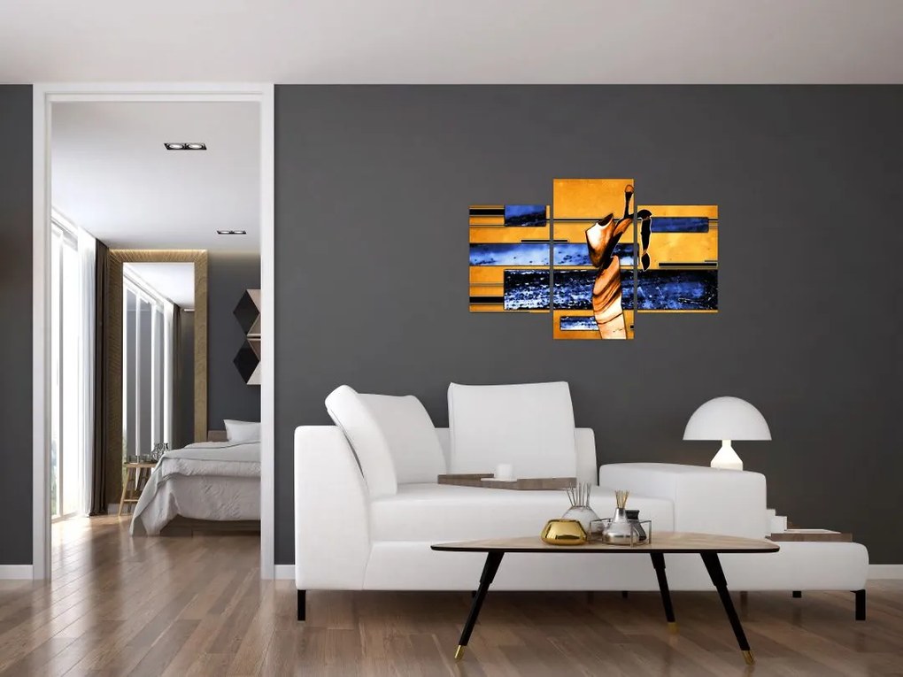 Tablou picturii abstracte (90x60 cm)