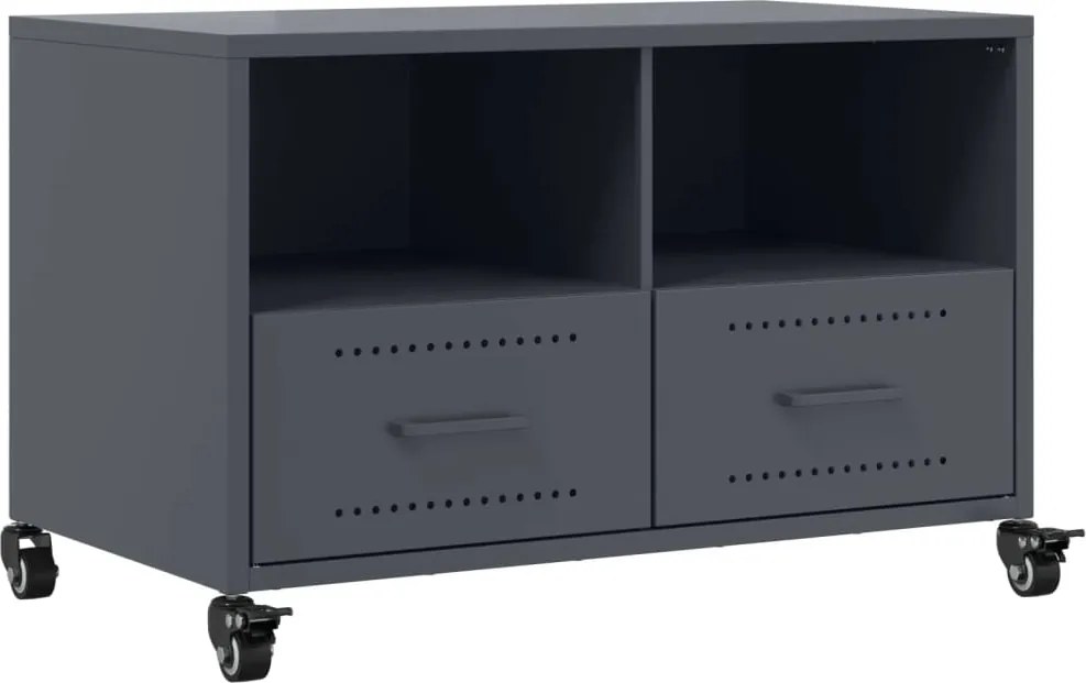 vidaXL Dulap TV, antracit, 68x39x43,5 cm, oțel