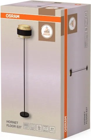 Osram - Lampă de podea DECOR HORNET 1xE27/10W/230V negru/auriu