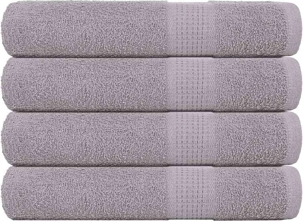 vidaXL Prosoape de saună, FROGN, 4 buc., gri, 80x200 cm, 360 g/m²