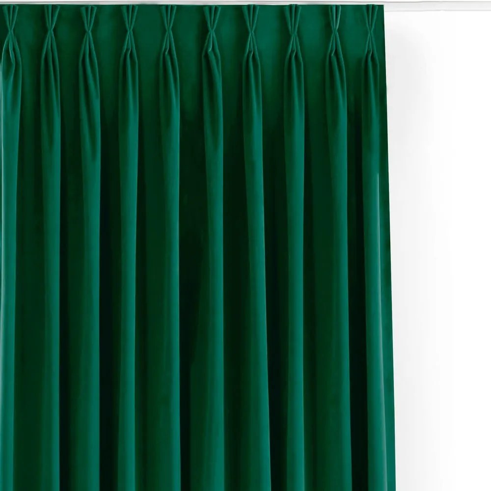Draperie verde dimout (semi-opacă) din catifea 400x270 cm Velto – Filumi