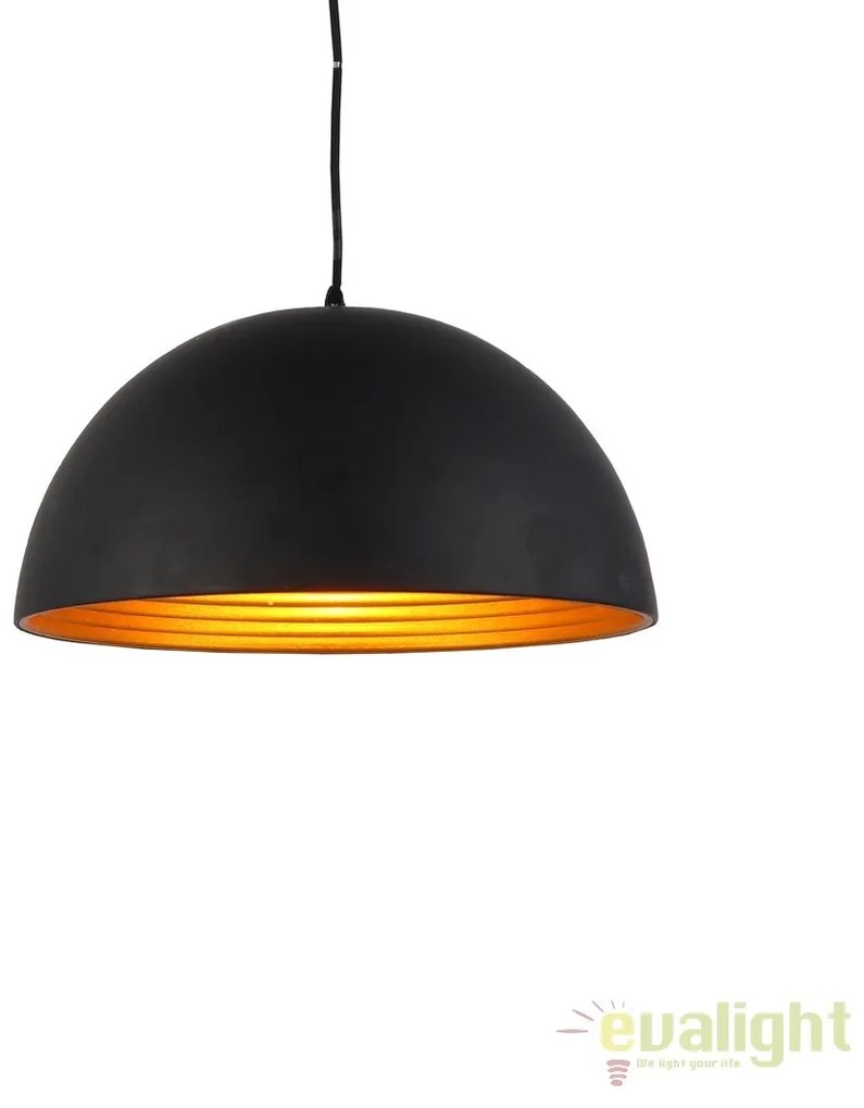 Pendul modern design nordic 18cm MODENA negru/auriu