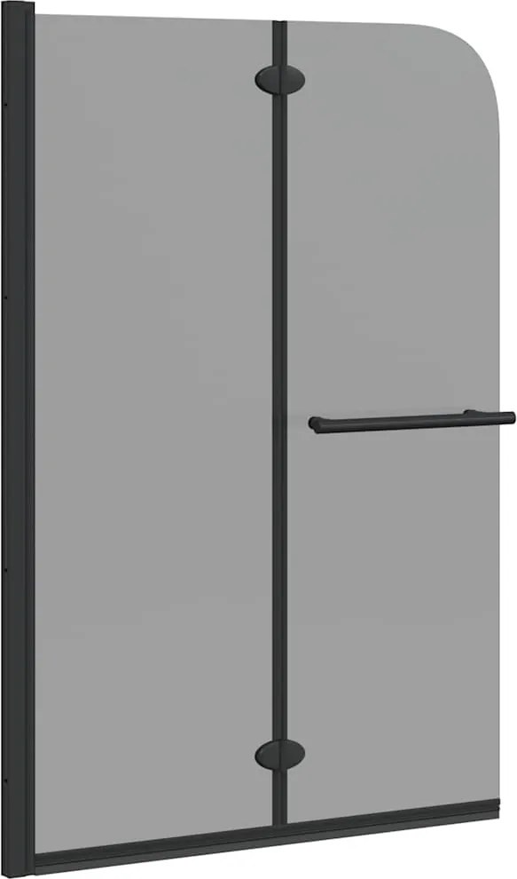 vidaXL Încărcare duș Manual Negru 120 x 140 cm Sticlă ESG și aluminiu