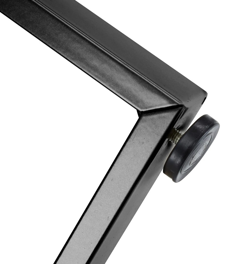 Masă rotundă modernă pentru dining, Alb+Negru | Aosom Romania