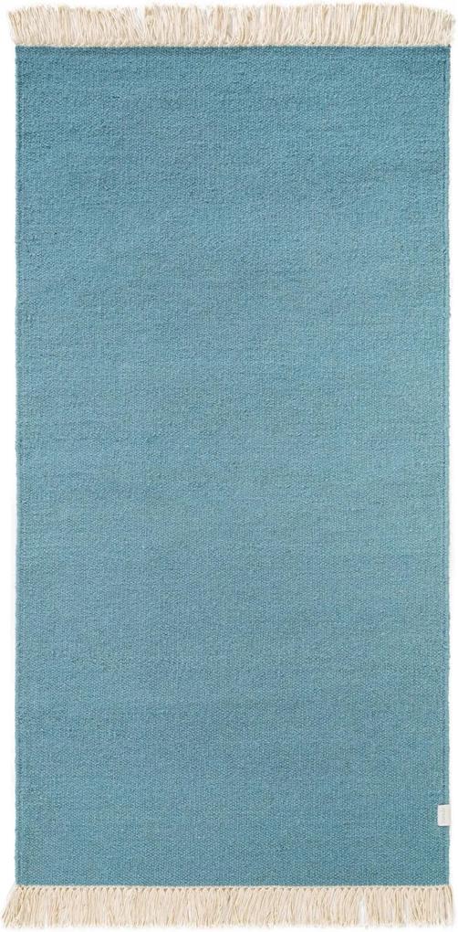 Traversa Lana Liv cu tesatura plata, Albastru Deschis - 80x200 cm
