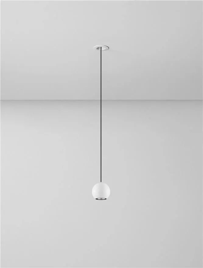 Pendul incastrabil LED stil minimalist 2700K NOTIC alb
