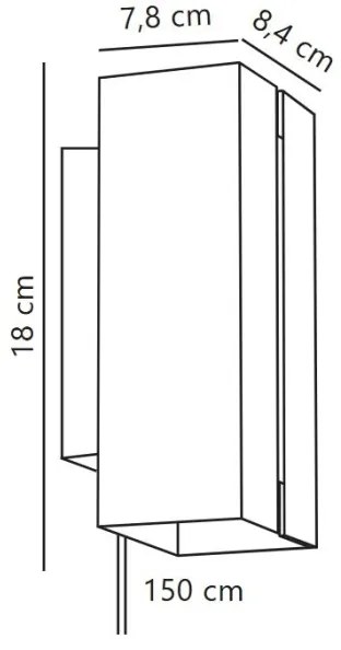 Aplică LED dimabilă Nordlux CURTIZ 2xLED/4,5W/230V negru