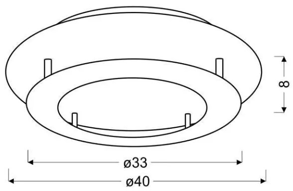 Plafonieră LED MERLE LED/18W/230V