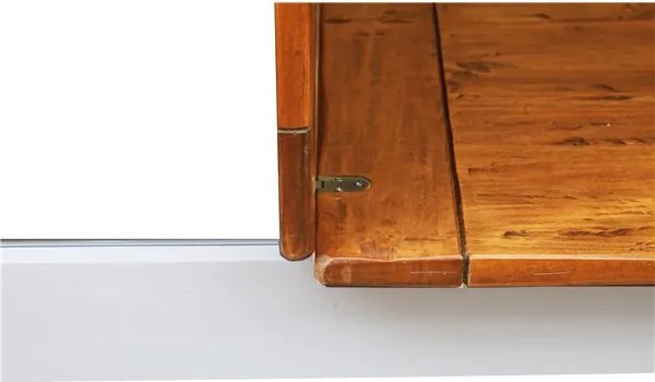 Masa pliabila, L120(240) 120 H80 cm, culoare nuc alb antic, Lemn masiv