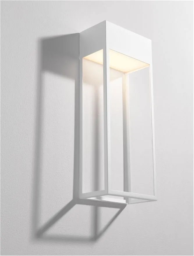 Aplica LED iluminat ambiental perete exterior IP65 MOBY alb