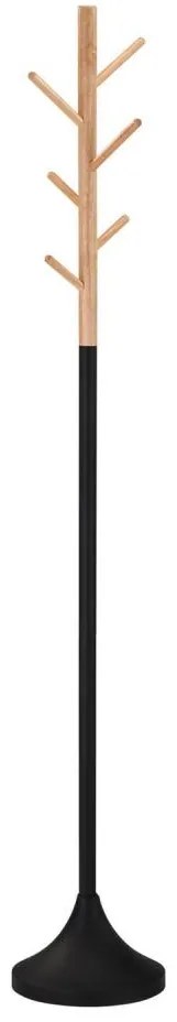 Cuier de podea 176x28 cm, negru/bej