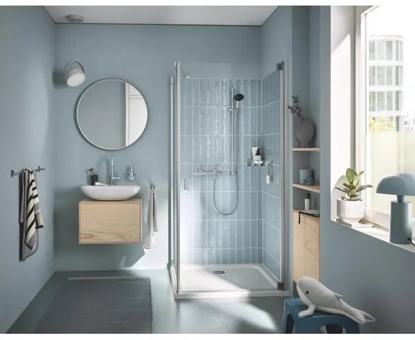 GROHE PRECISION FEEL 34853001 - baterie termostatică pentru duș + set de duș 90 cm, crom